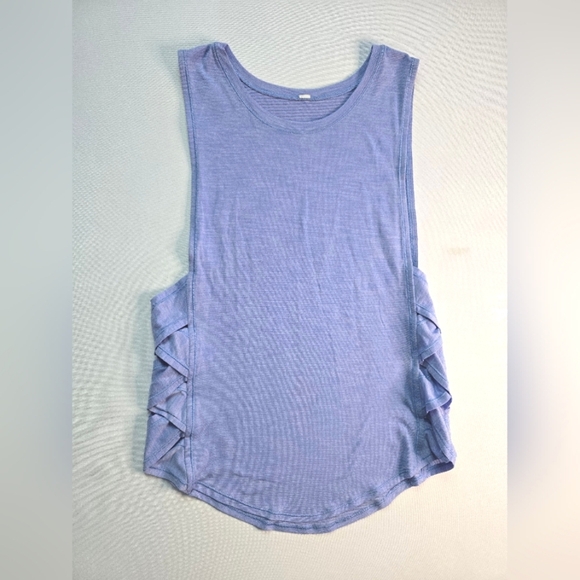 EUC Lululemon Var-City Muscle Tank Heathered Hero Blue - Picture 1 of 7